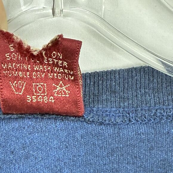 VINTAGE Munsingwear Shirt Men XL Blue Henley Base Layer Thermal 80s - Picture 7 of 16